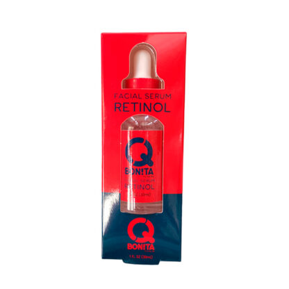 serum facial con retinol Q Bonita en su caja